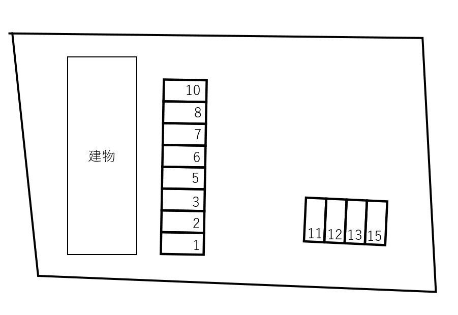 クレアトゥールの駐車配置図