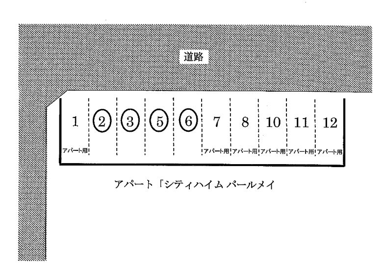 NO.172の駐車配置図