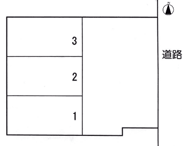 井出第二駐車場の駐車配置図