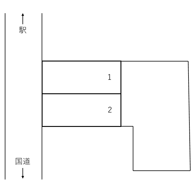 駅前第一駐車場の駐車配置図