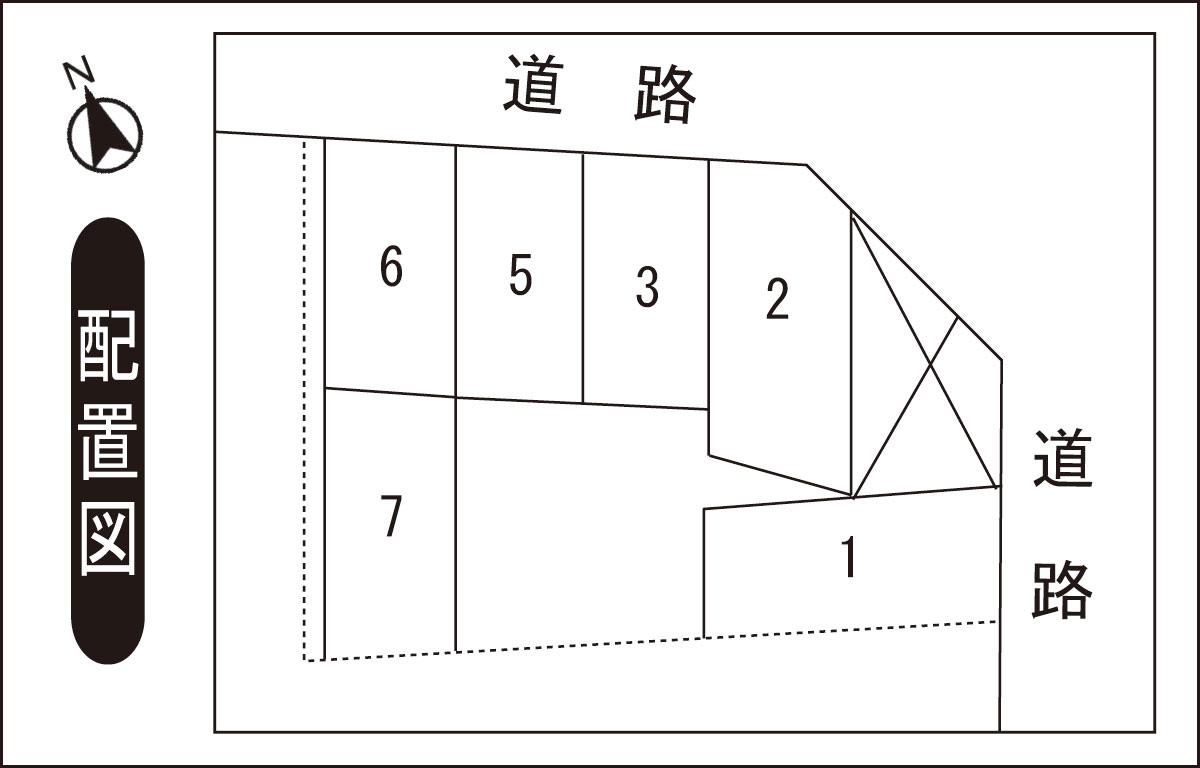 西木田1丁目Nパーキングの駐車配置図
