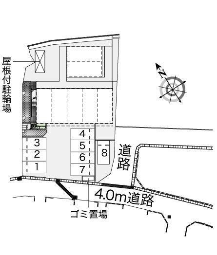 石田(43214)の駐車配置図