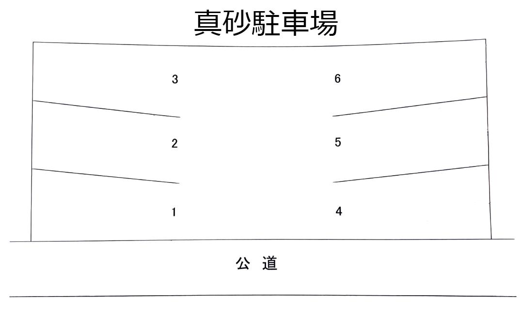 真砂駐車場の駐車配置図