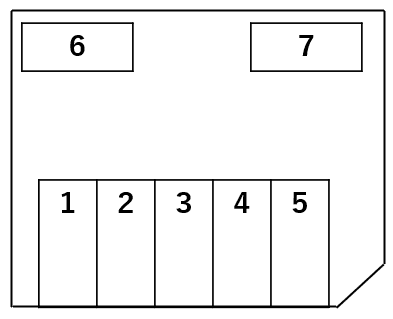 東鶴巻月極駐車場の駐車配置図
