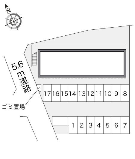 ITO Ⅱ(22596)の駐車配置図