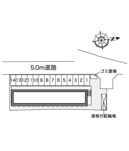 フリージア(39289)の駐車配置図