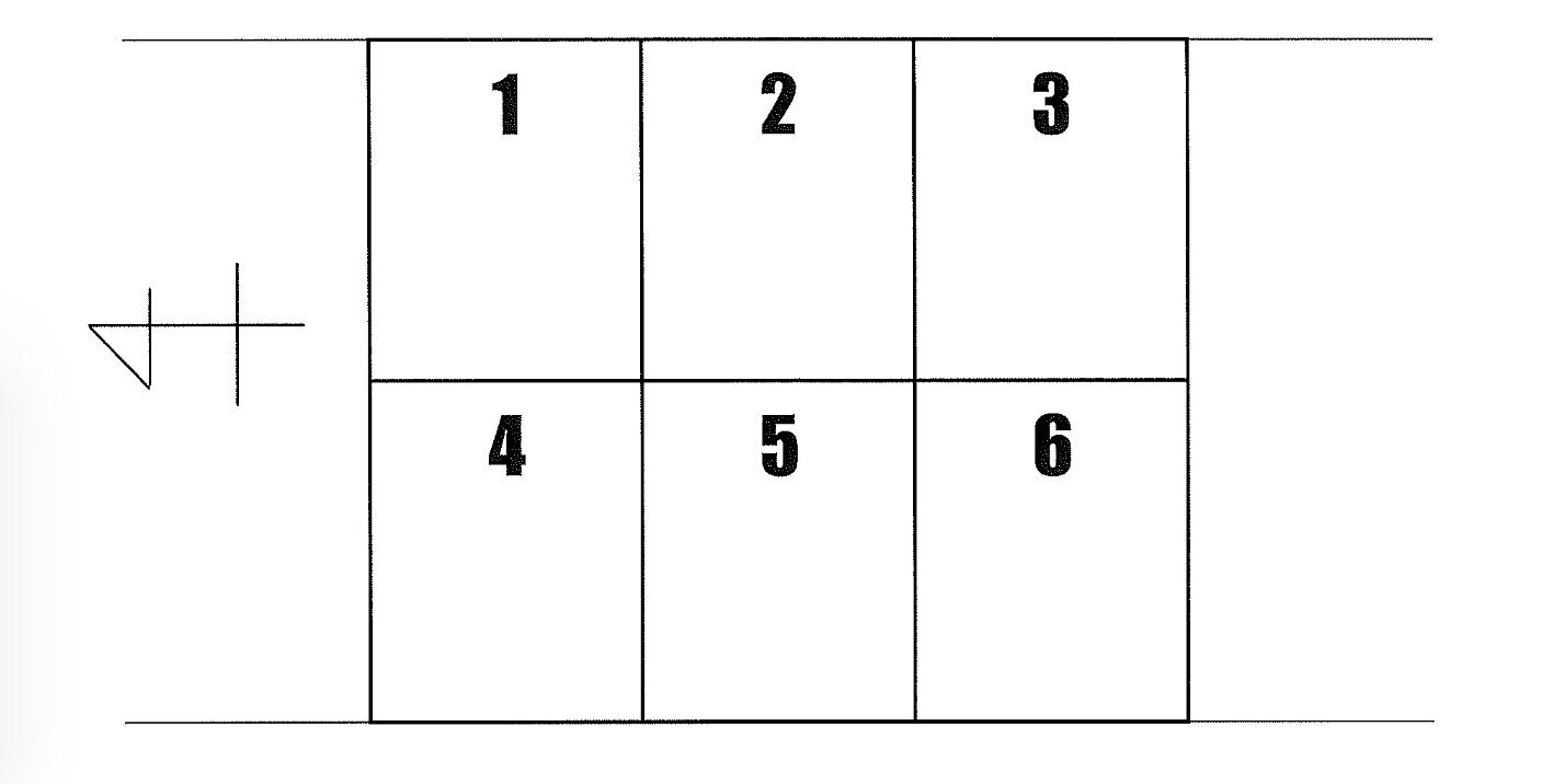 鹿野大瀬駐車場の駐車配置図