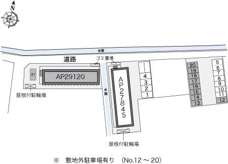 エヴァⅡ(29120) 敷地外駐車場の駐車配置図