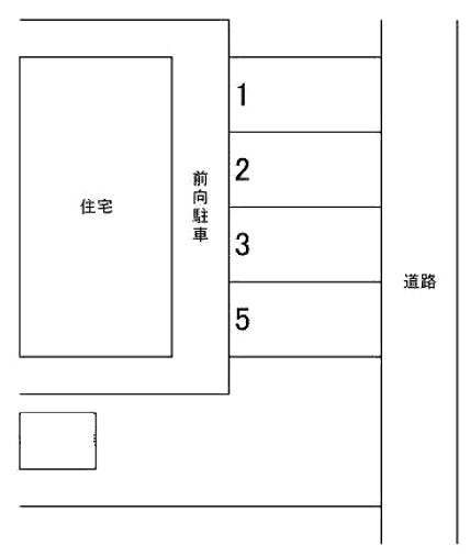 片山駐車場の駐車配置図