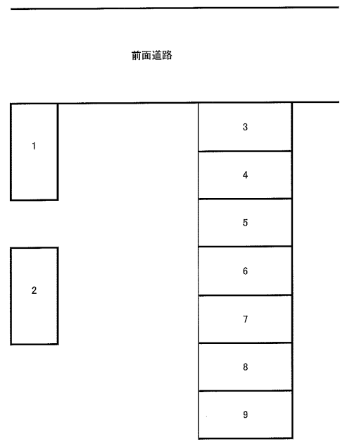 清水1丁目駐車場の駐車配置図