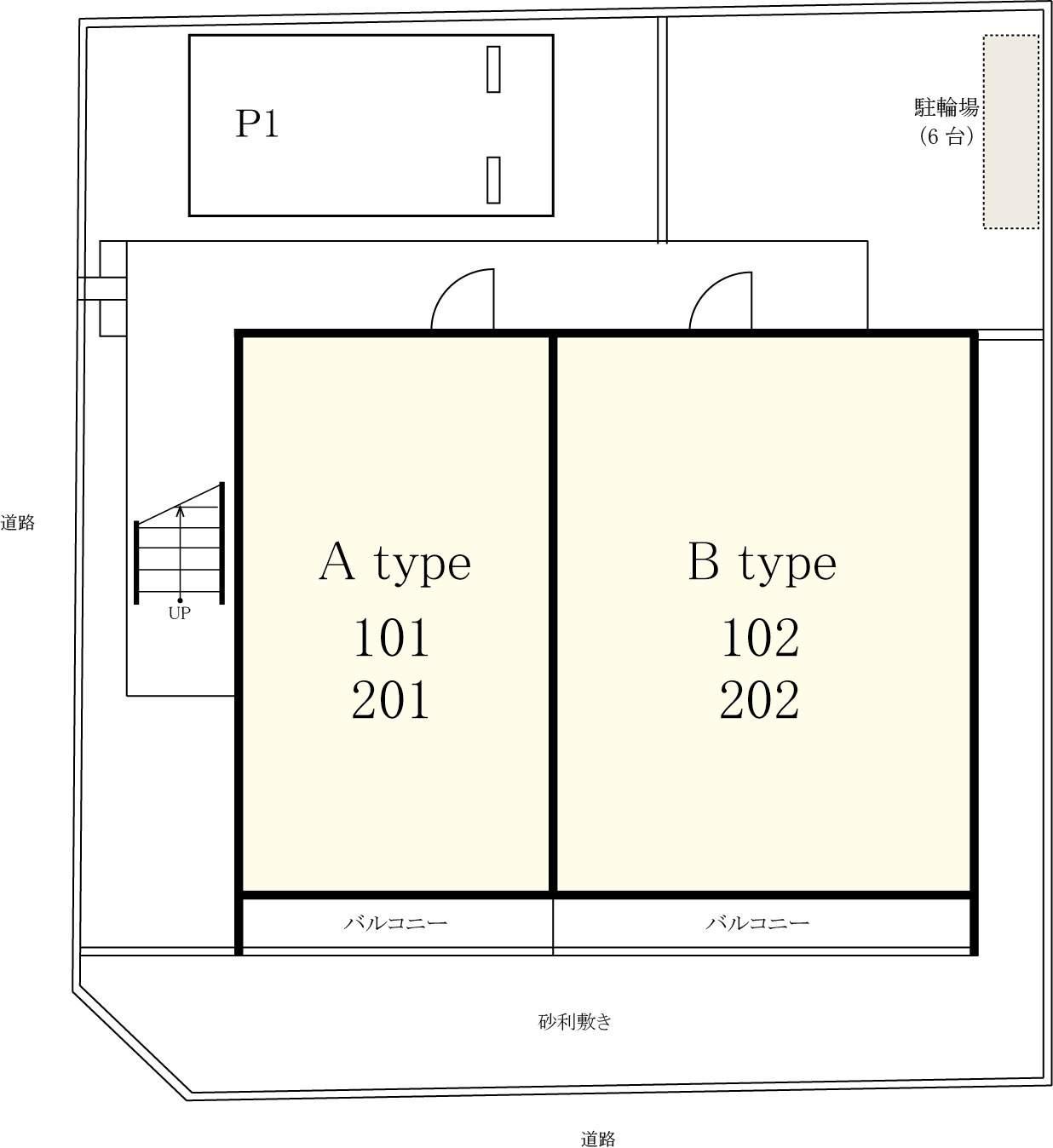 リブリ・FALCOの駐車配置図