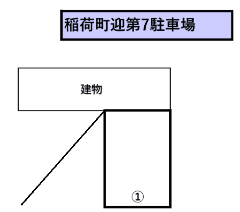 稲荷町第7駐車場⑧の駐車配置図