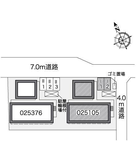 ヴェルドミール Ⅰ(25105)の駐車配置図