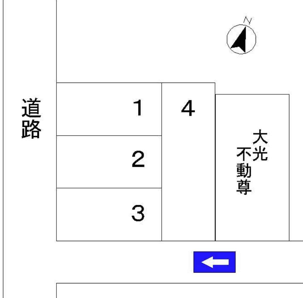 不動前駐車場の駐車配置図
