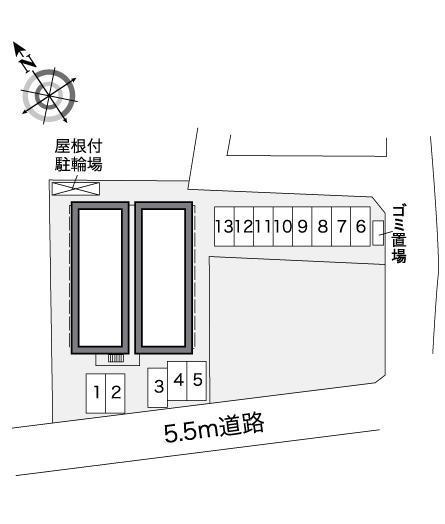 フローラ(27637)の駐車配置図