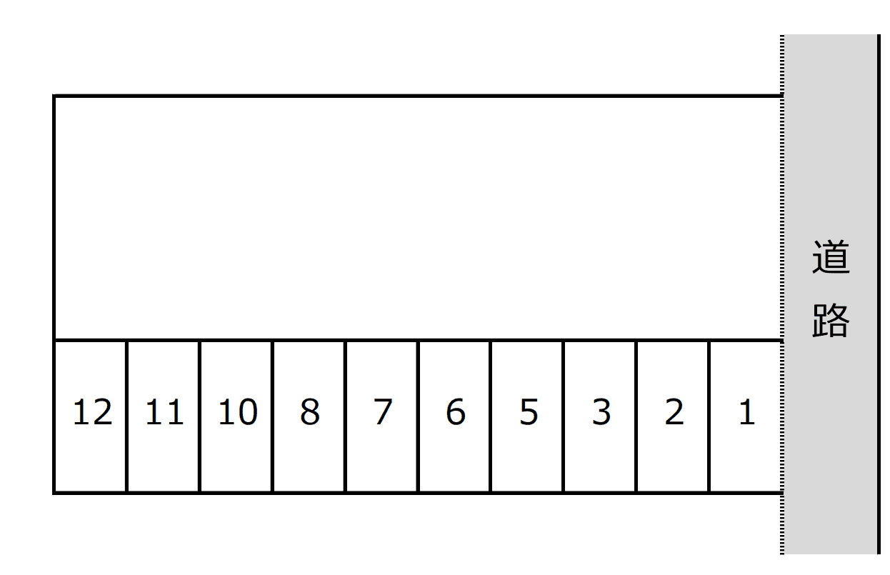 八幡3(森下)駐車場の駐車配置図