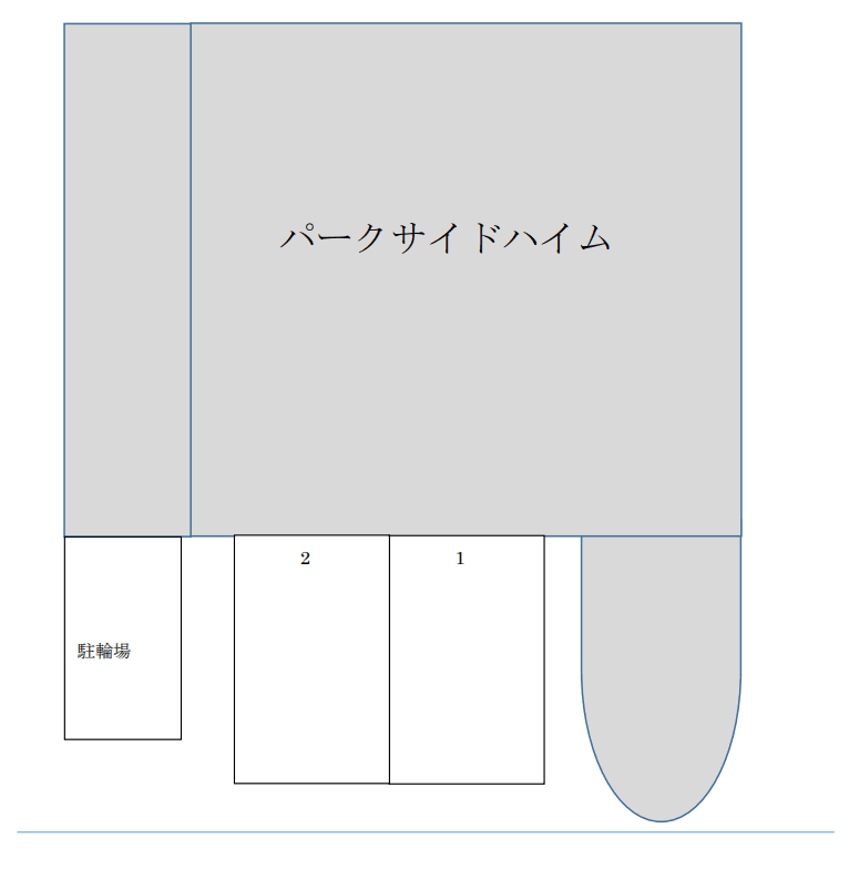 パークサイドハイム月極敷地内駐車場の駐車配置図