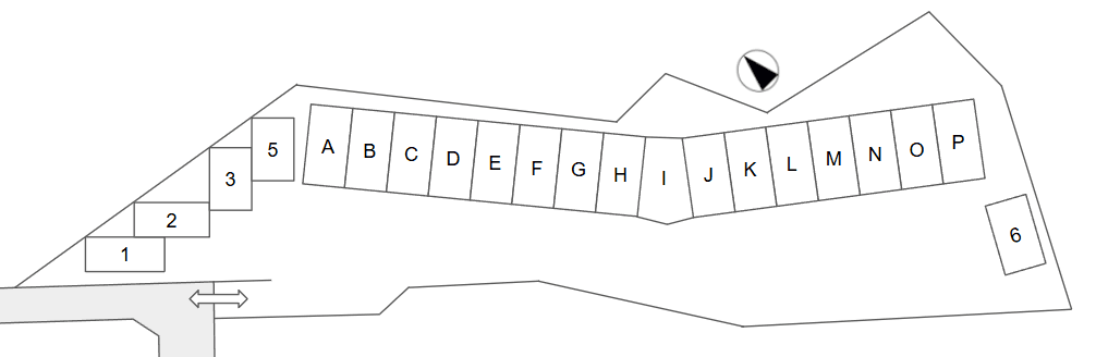 オレンジカーパーク984の駐車配置図