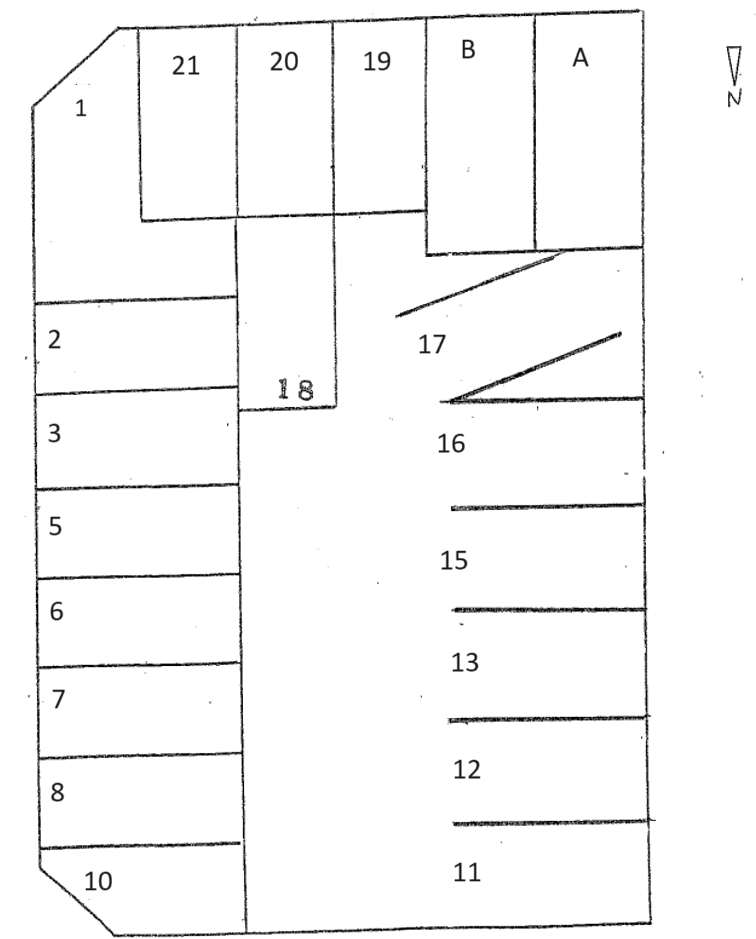 八熊1402駐車場の駐車配置図