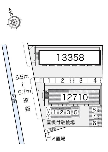 夢一番館(12710)の駐車配置図