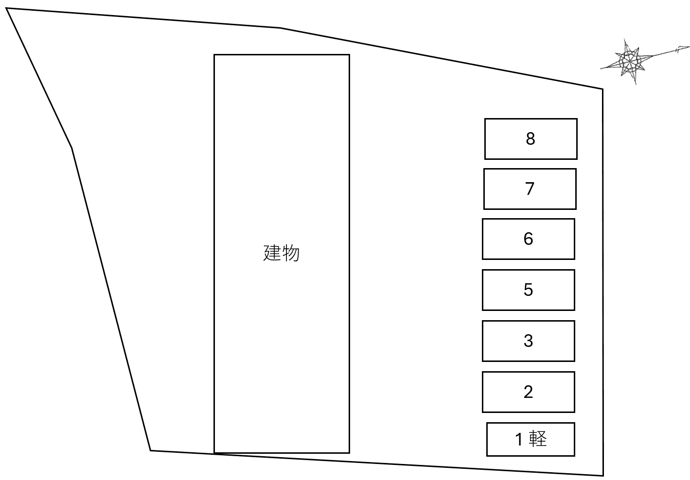 ヒルズ萌木の駐車配置図