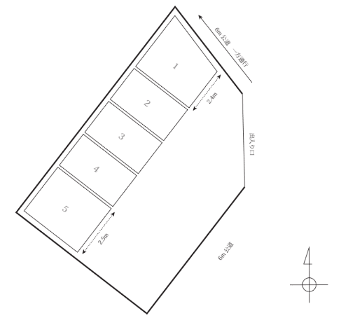 安部駐車場の駐車配置図