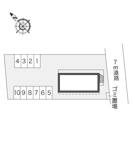 花葉A(16730)の駐車配置図