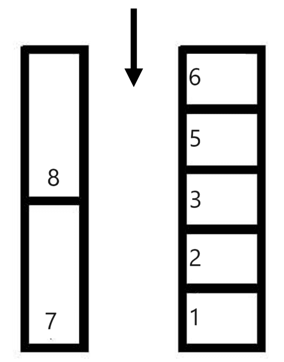 押切(吉川)駐車場の駐車配置図