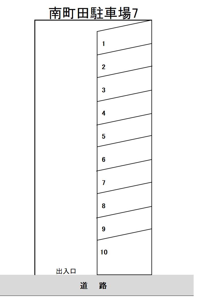 南町田駐車場7の駐車配置図