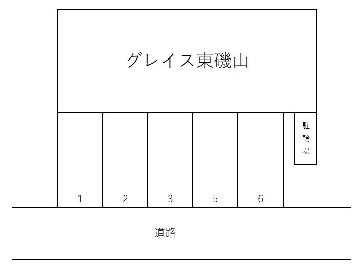 グレイス東磯山の駐車配置図