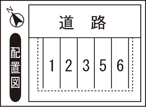 日之出1丁目Cパーキングの駐車配置図