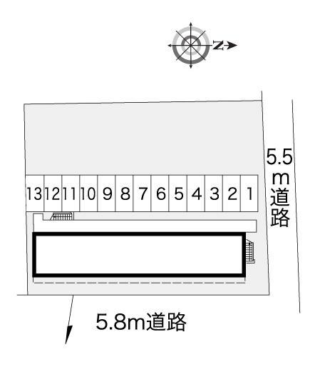 多治見(6972)の駐車配置図