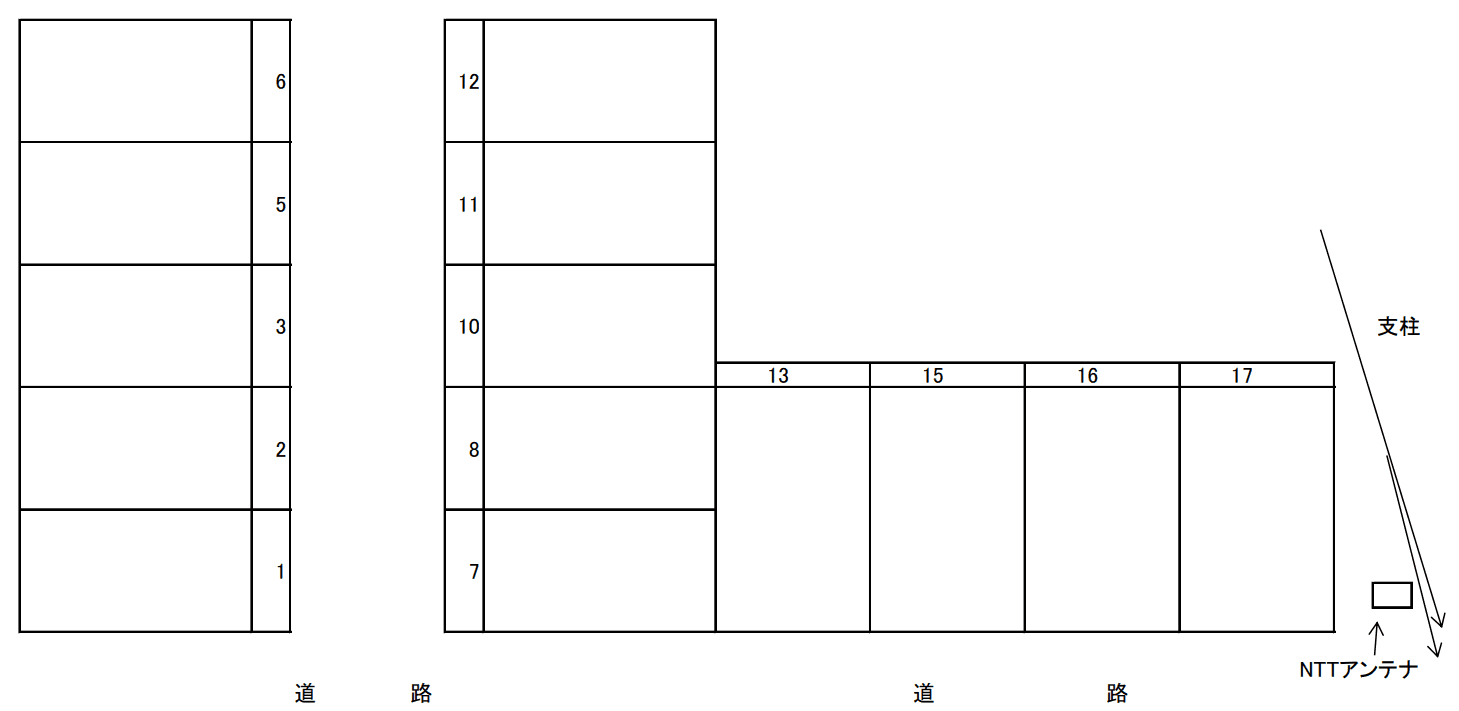 MK第3パーキングの駐車配置図