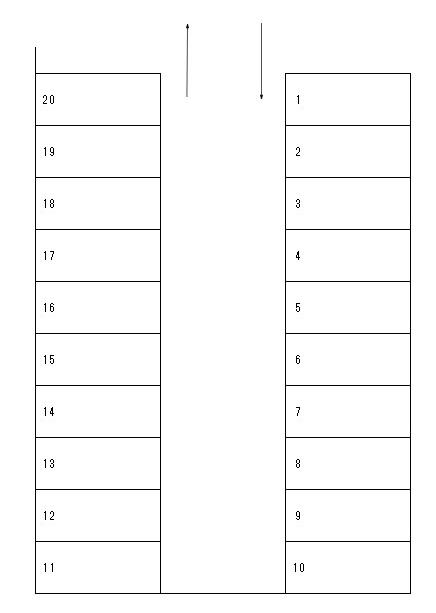 J-112の駐車配置図