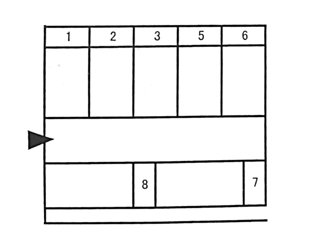 籾山 Pの駐車配置図