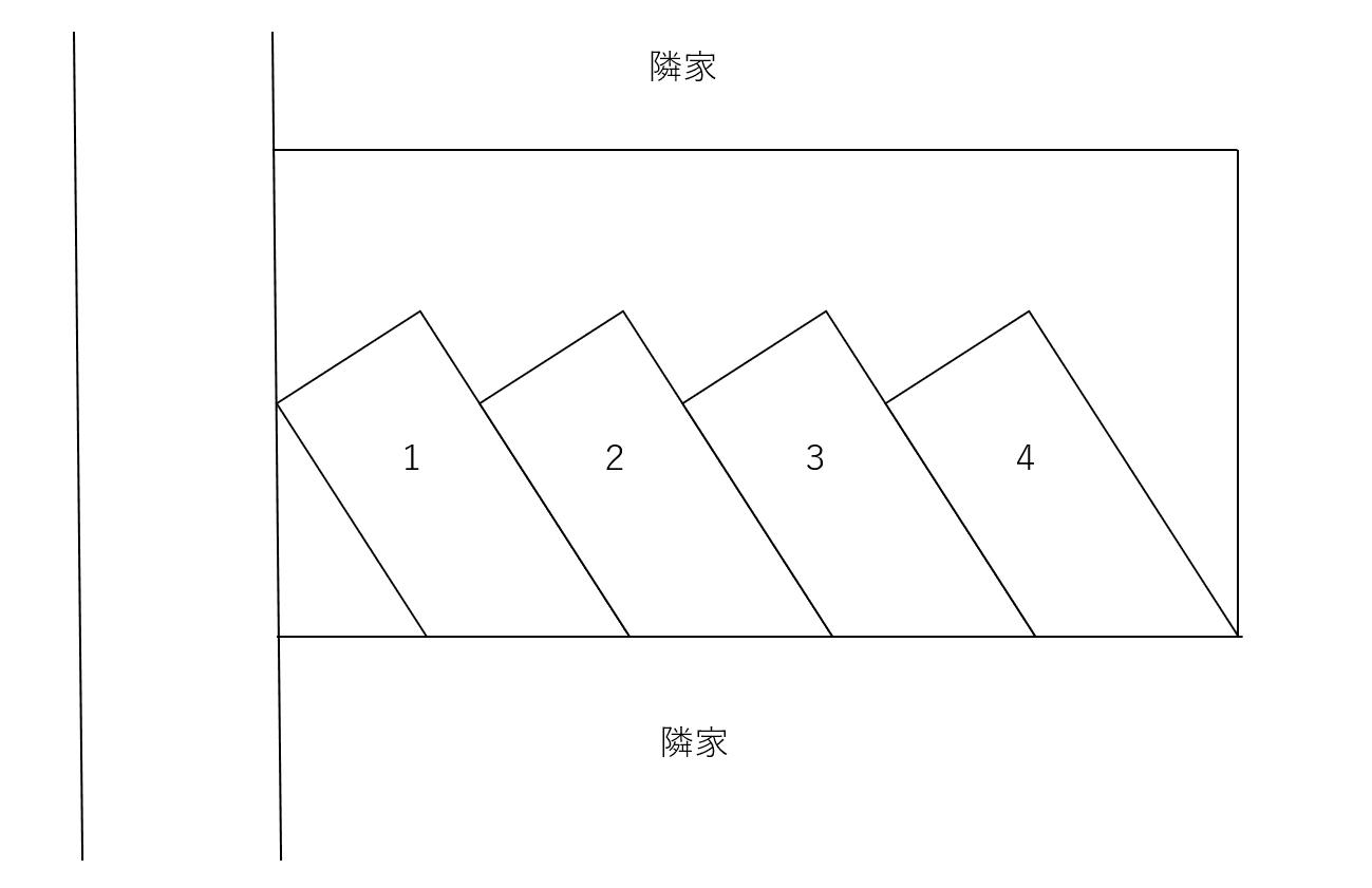 南蒲田三丁目駐車場の駐車配置図