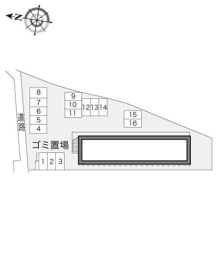 プラージュ(20020)の駐車配置図