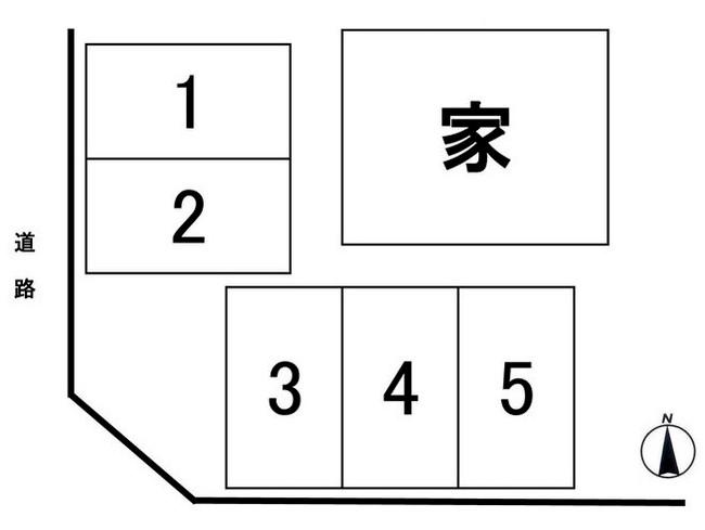 飯野駐車場(城北町)の駐車配置図