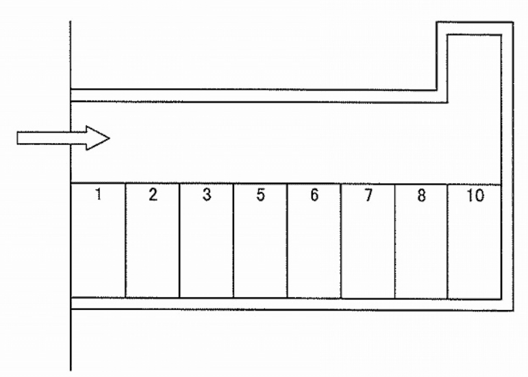 きくやガレージの駐車配置図