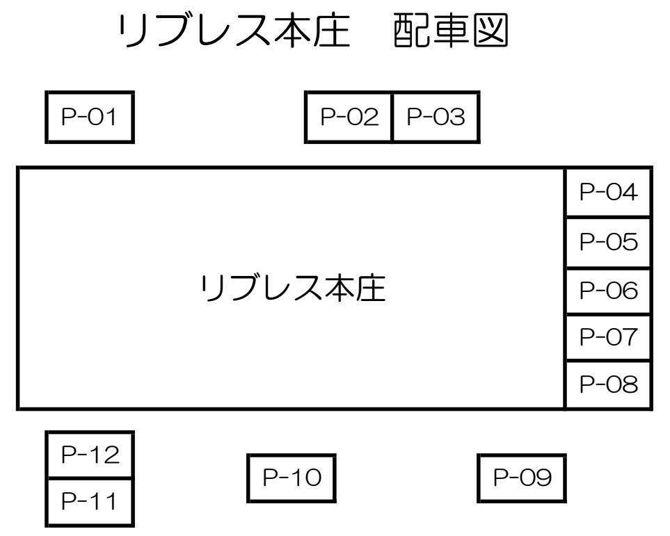 リブレス本庄の駐車配置図