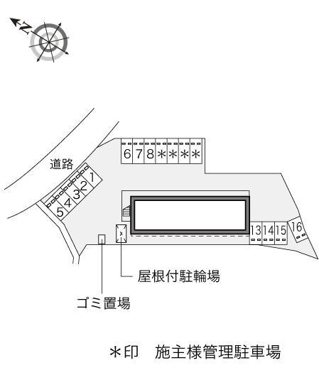 マイ ドーム 大井(16923)の駐車配置図