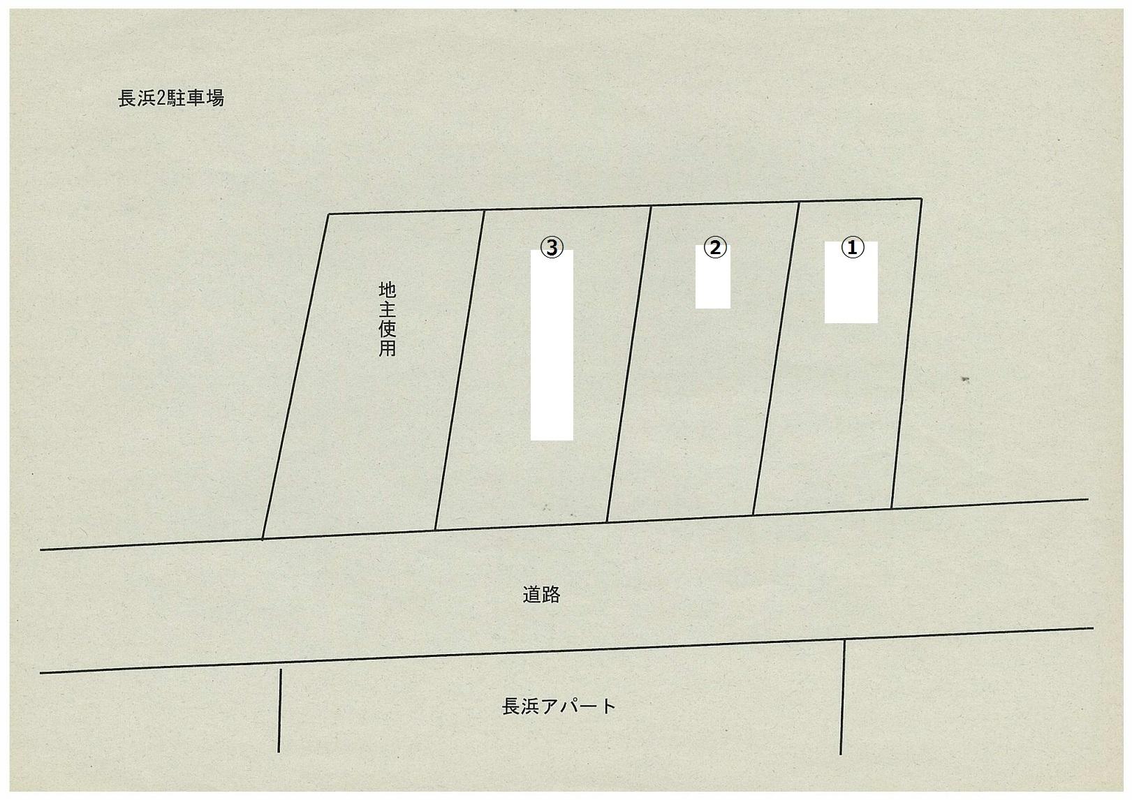 長浜2駐車場の駐車配置図