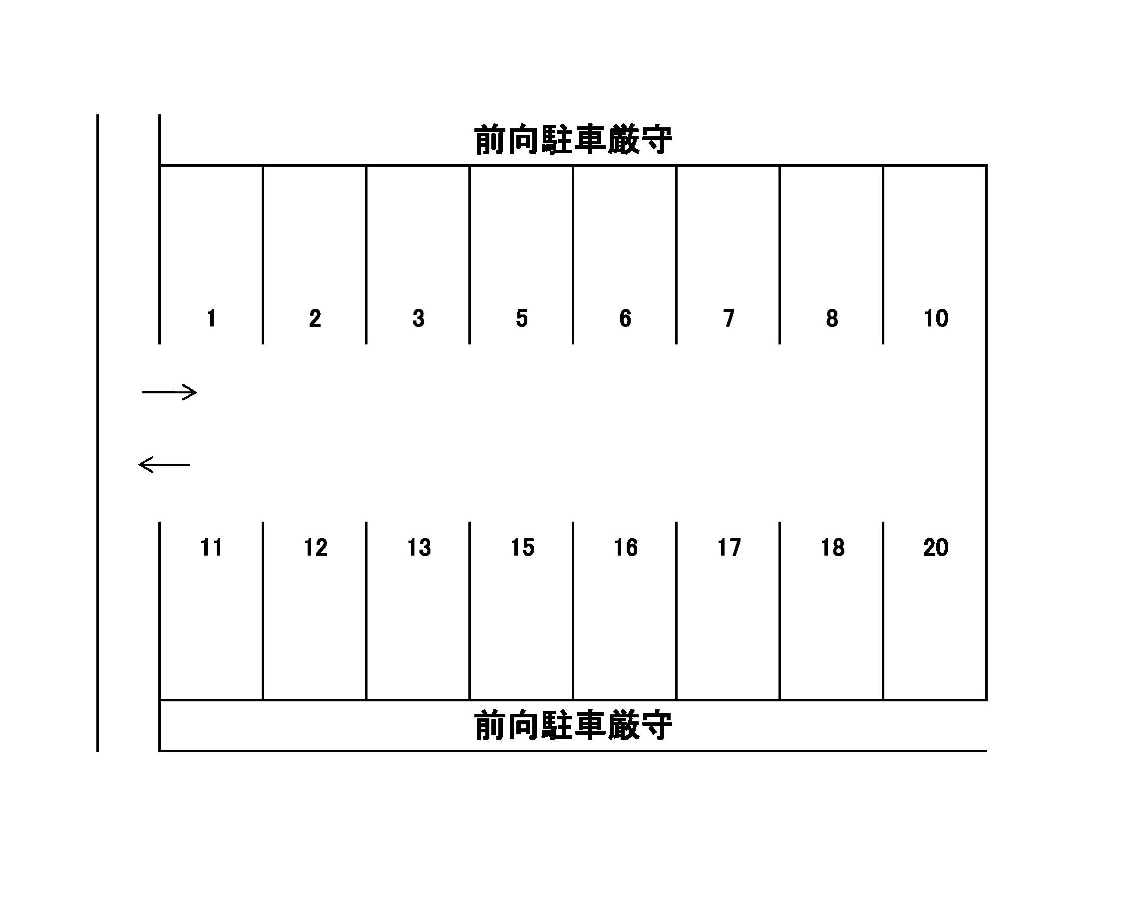J-197の駐車配置図