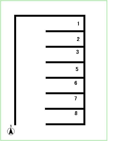 144山王駐車場の駐車配置図