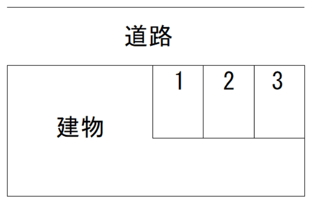 プチトリアノン駐車場の駐車配置図