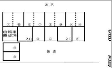 アメニティ発寒の駐車配置図