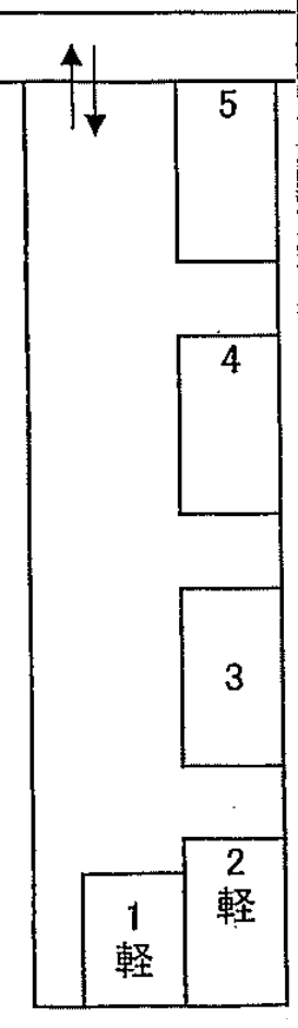 法性寺駐車場の駐車配置図