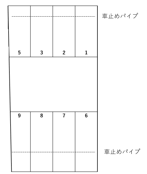 さいとう駐車場の駐車配置図