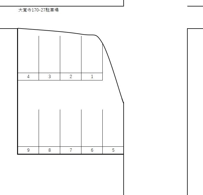 大覚寺170-27駐車場の駐車配置図