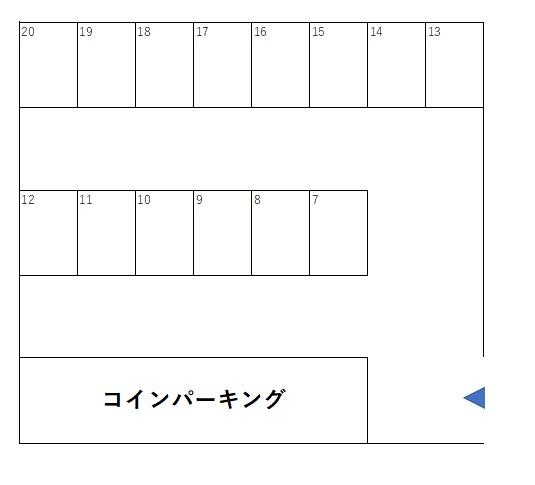加藤第5駐車場の駐車配置図